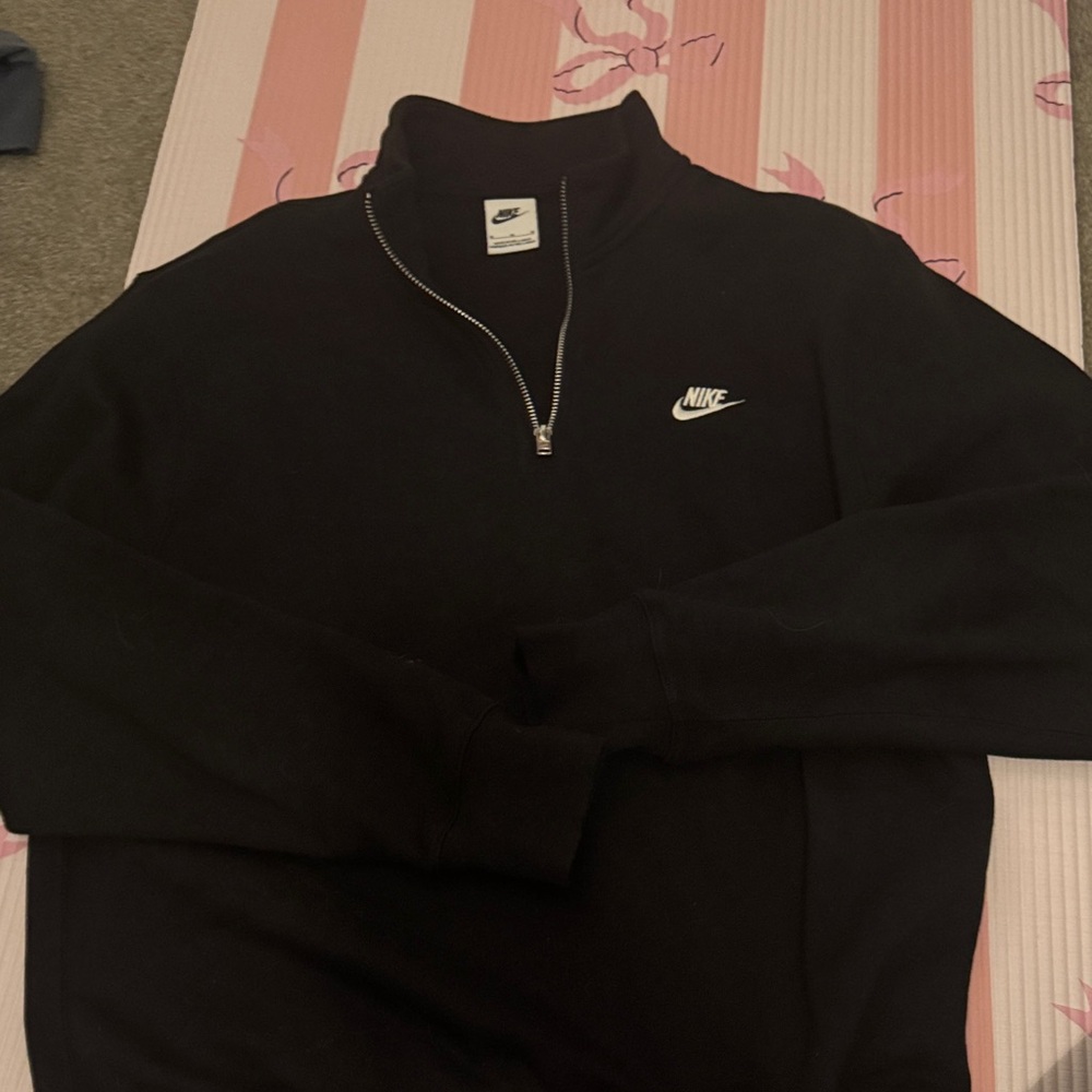 Nike Men's Zip-Up Black Sweater